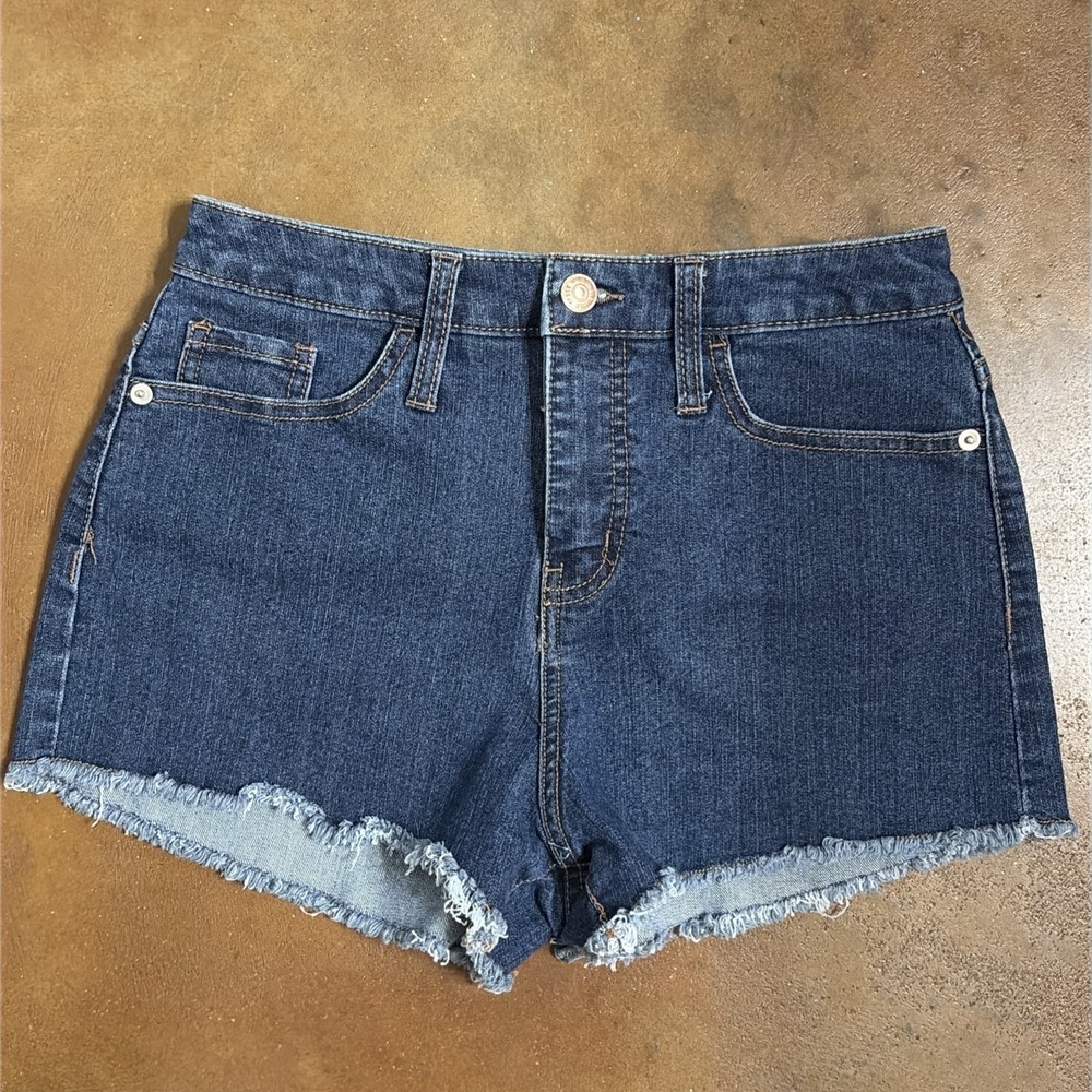 Wild Fable Target Dark Wash Cutoff Stretch High Rise Denim Shorts Womens 4